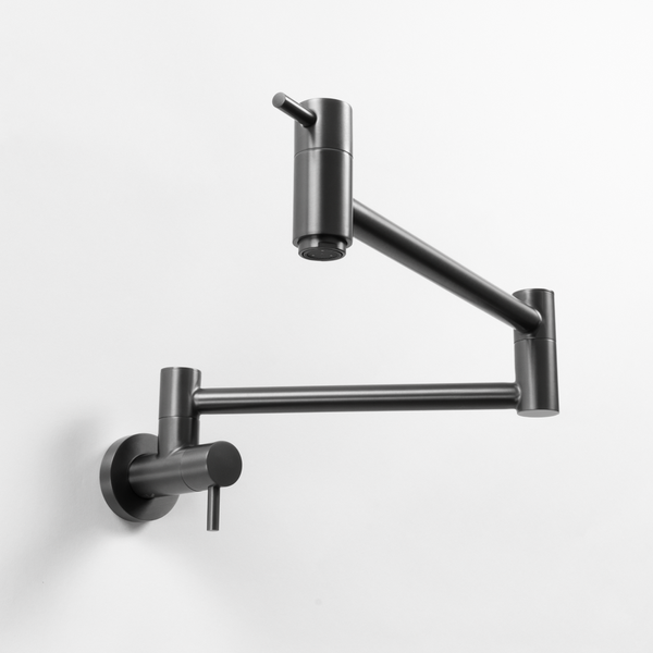 Alma Winslow Wall Pot Filler Brushed Gunmetal