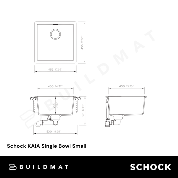 Schock KAIA Single Bowl Small Bronze