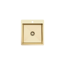 Alma Kayla 450x500 Single Bowl Tap Landing Sink Brushed Brass Gold