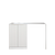 Otti Bondi 1300mm Fluted White Base Laundry Cabinet With Stone Top And Sink
