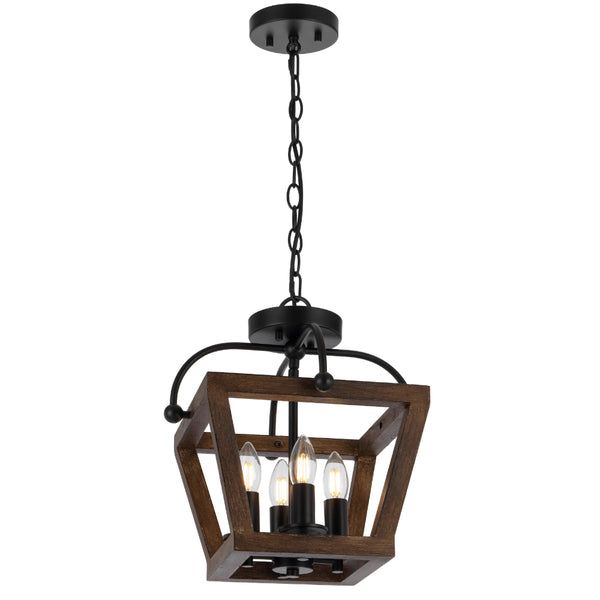 Telbix Lacota 4 Light Pendant CTC Black