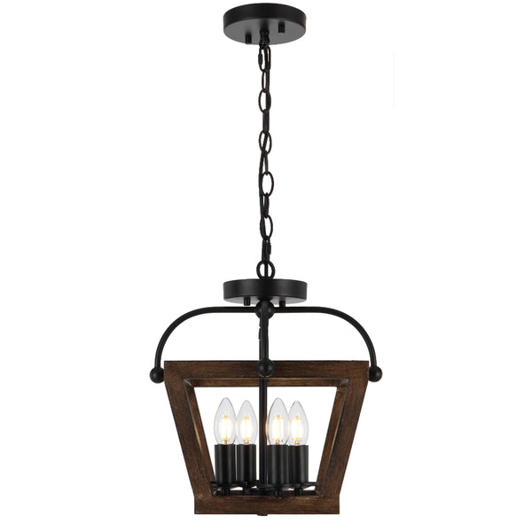 Telbix Lacota 4 Light Pendant CTC Black
