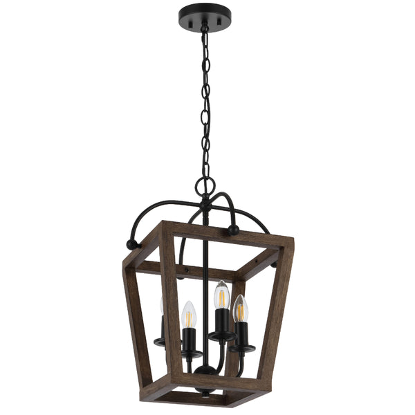 Telbix Lacota 4 Light Pendant Black