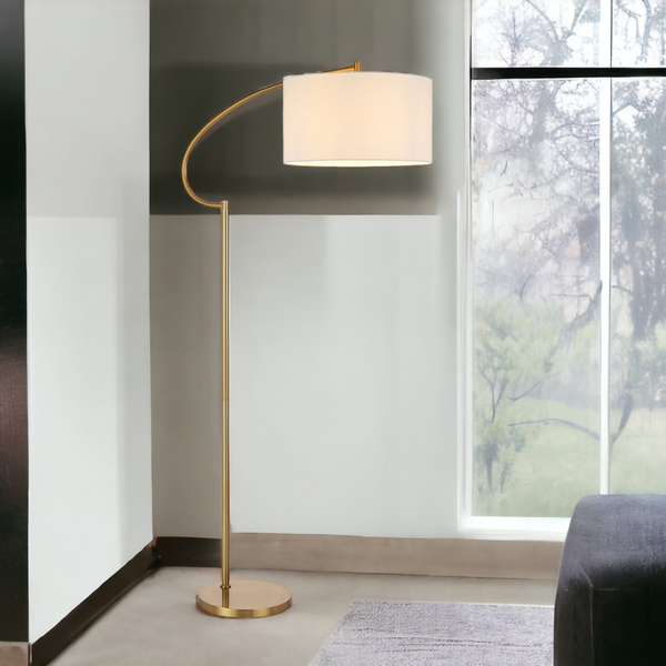 Telbix Laine Floor Lamp Antique Gold