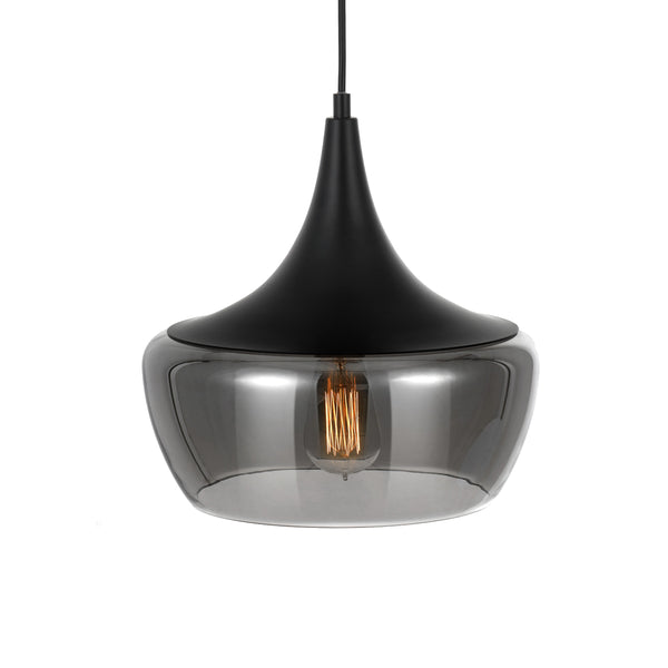 Telbix Landy 30 Pendant Black Smoke