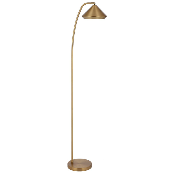 Telbix Larson Floor Lamp Brass