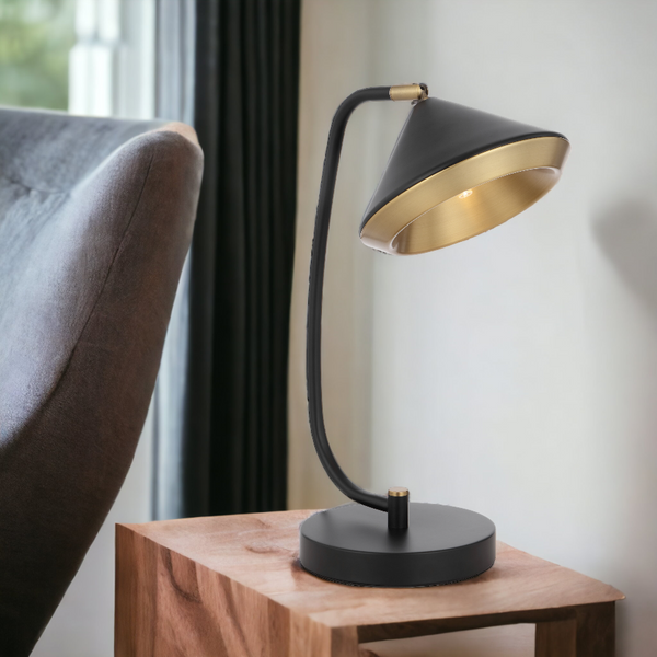 Telbix Larson Table Lamp Black