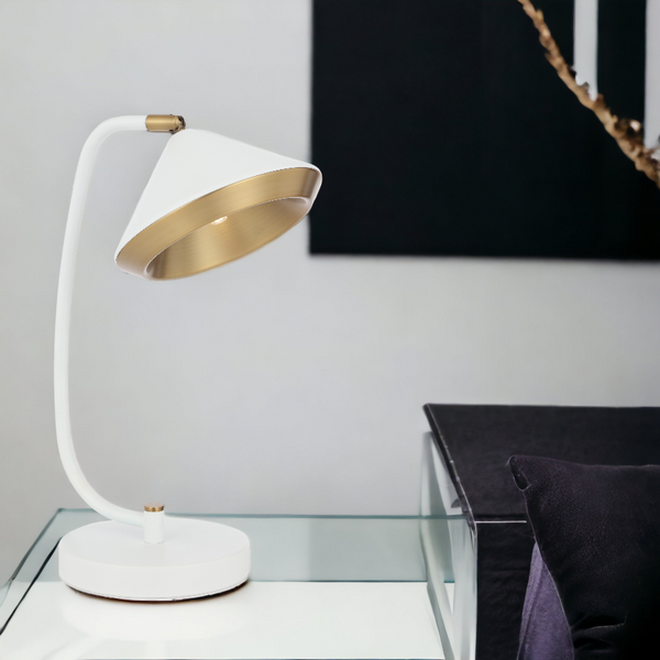 Telbix Larson Table Lamp White