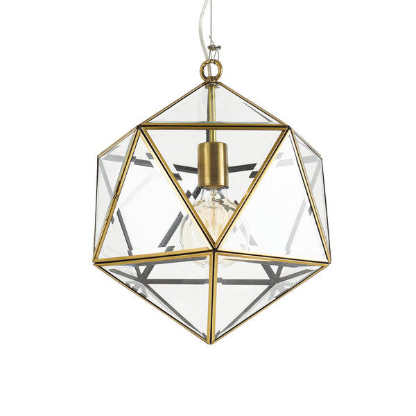 Telbix Lazlo 30 Pendant Solid Brass Antique Brass