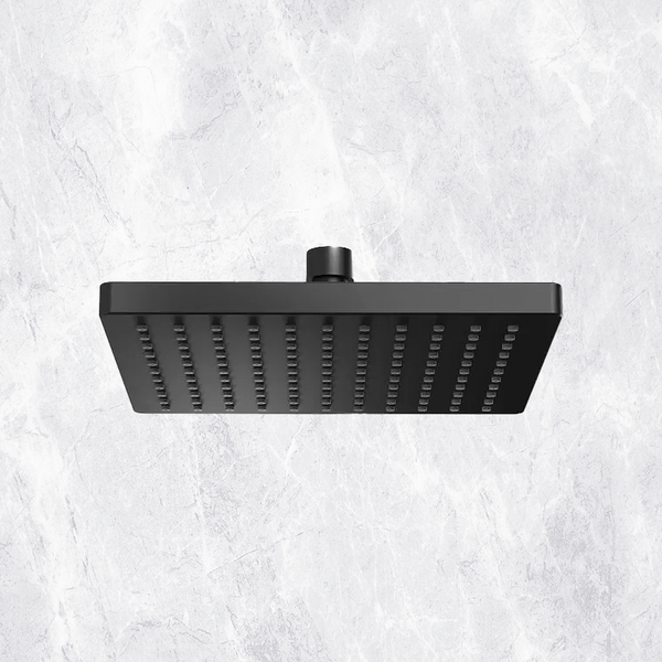 Phoenix Lexi Shower Rose 200mm Square Matte Black