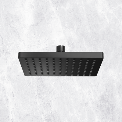 Lexi Shower Rose 200mm Square Matte Black