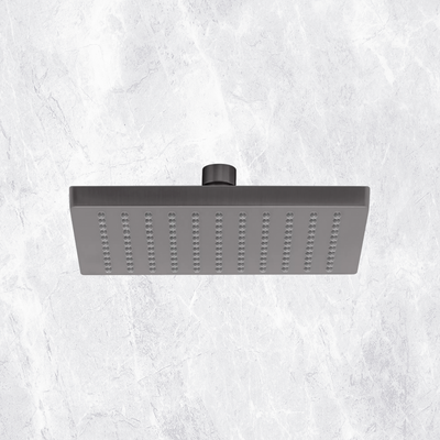 Lexi Shower Rose 200mm Square Brushed Carbon