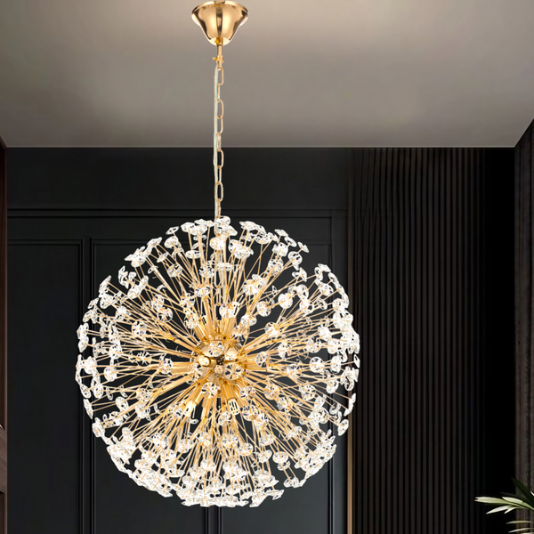 Telbix Lerida 12 Light Round Pendant Gold