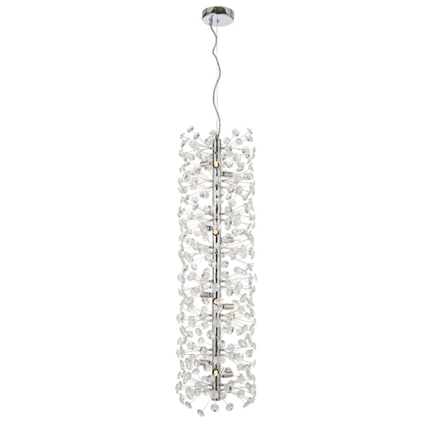 Telbix Lerida 12 Light Vertical Pendant Chrome