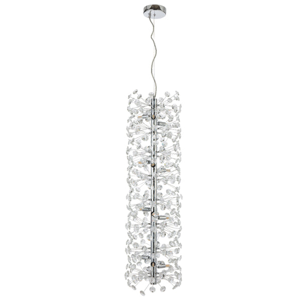 Telbix Lerida 12 Light Vertical Pendant Chrome