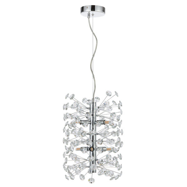 Telbix Lerida 6 Light Vertical Pendant Chrome