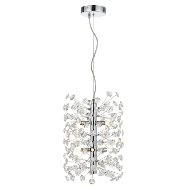 Telbix Lerida 6 Light Vertical Pendant Chrome