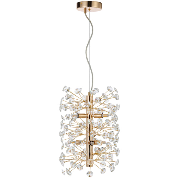 Telbix Lerida 6 Light Vertical Pendant Gold
