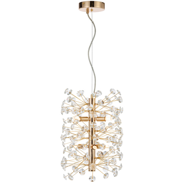 Telbix Lerida 6 Light Vertical Pendant Gold