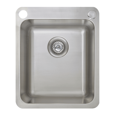 Abey Laundry Sink With Dual Bypass 27L Stainless Steel