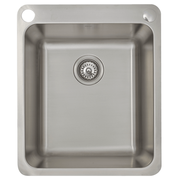 Abey Laundry Sink With Dual Bypass 44L Stainless Steel