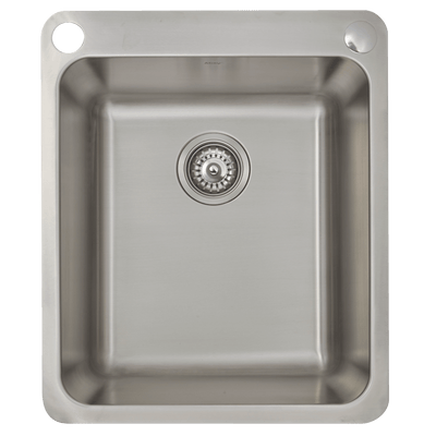 Abey Laundry Sink With Dual Bypass 44L Stainless Steel