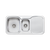 Oliveri Lakeland 1 And 1/2 Bowl Sink With Right Drainboard Stainless Steel