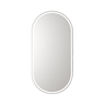 Aulic Beau Monde Oblong Pill LED Mirror Brushed Nickel