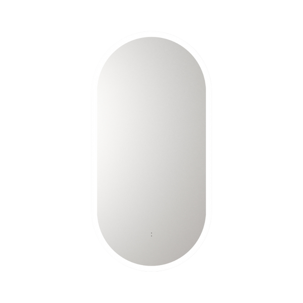 Aulic Beau Monde Oblong Pill LED Mirror Frameless