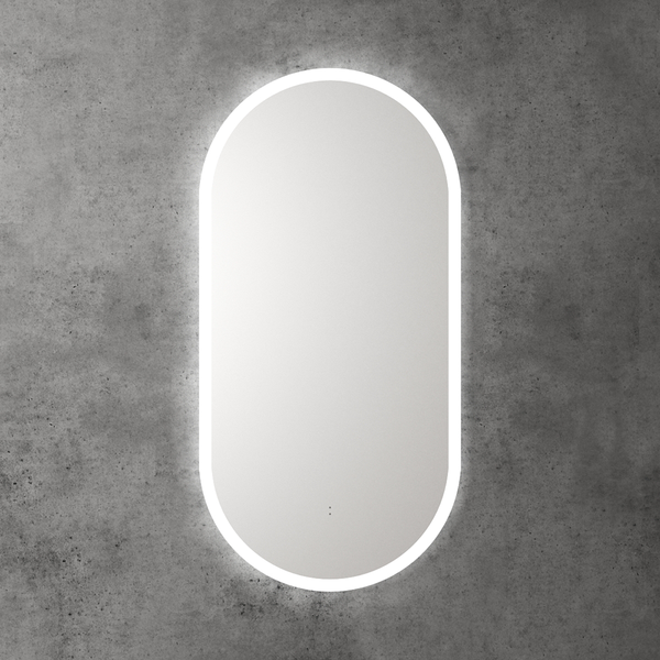 Aulic Beau Monde Oblong Pill LED Mirror Frameless