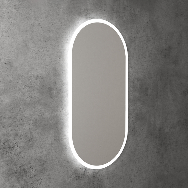 Aulic Beau Monde Oblong Pill LED Mirror Frameless