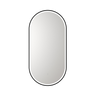 Aulic Beau Monde Oblong Pill LED Mirror Matte Black
