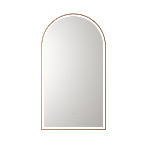 Aulic Canterbury Arch LED Mirror Brushed Bronze