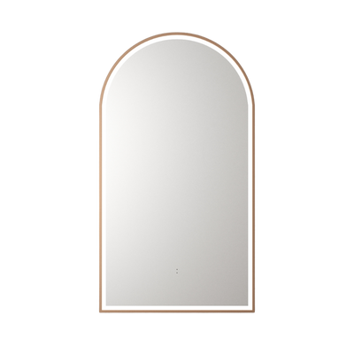 Aulic Canterbury Arch LED Mirror Brushed Bronze