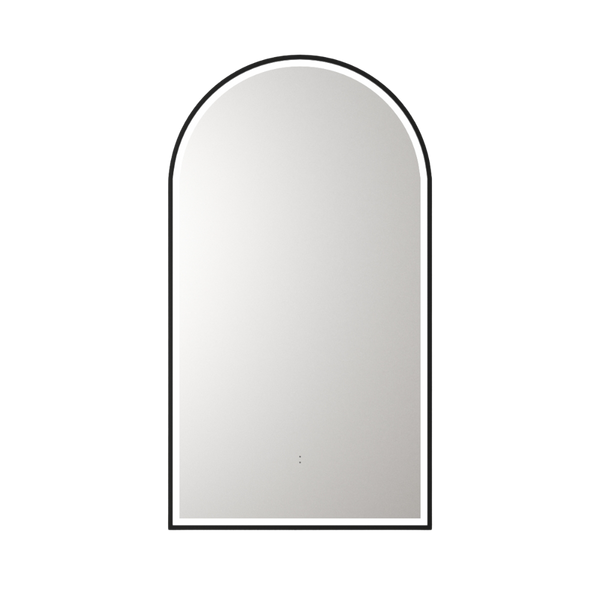 Aulic Canterbury Arch LED Mirror Matte Black