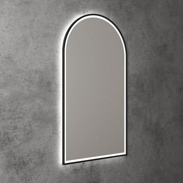 Aulic Canterbury Arch LED Mirror Matte Black