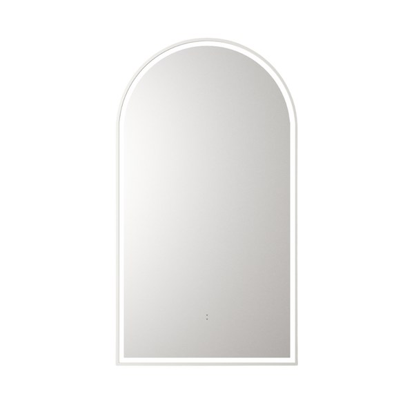 Aulic Canterbury Arch LED Mirror Matte White