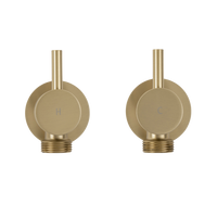 Alma Menzo Brushed Brass Gold Washing Machine Tap