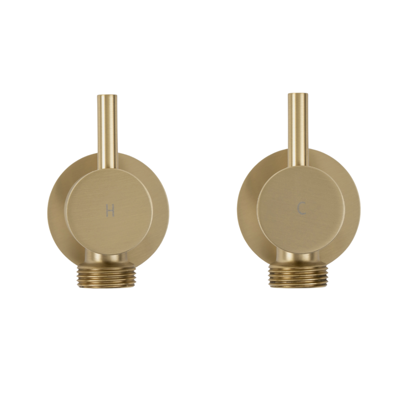 Menzo Brushed Brass Gold Washing Machine Tap