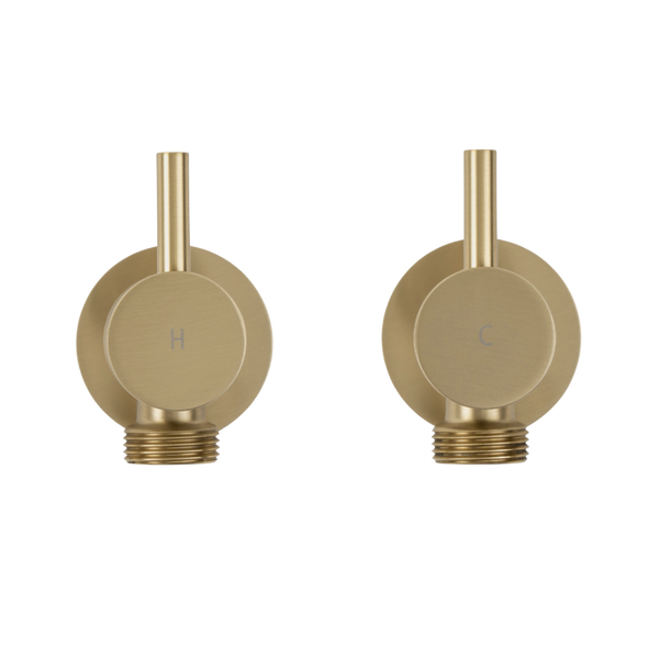 Menzo Brushed Brass Gold Washing Machine Tap