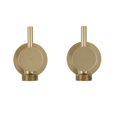 Menzo Brushed Brass Gold Washing Machine Tap