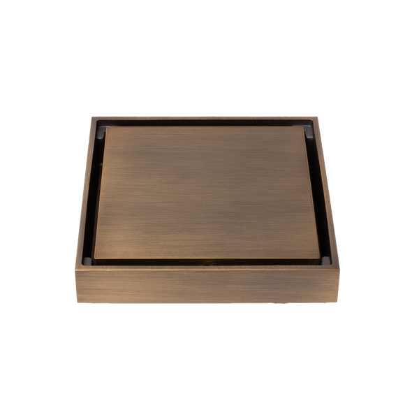 Alma 100x100 Tile Insert Brushed Vintage Antique Brass