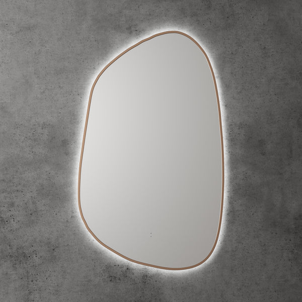 Aulic Tarcoola Asymmetric LED Mirror Brushed Bronze