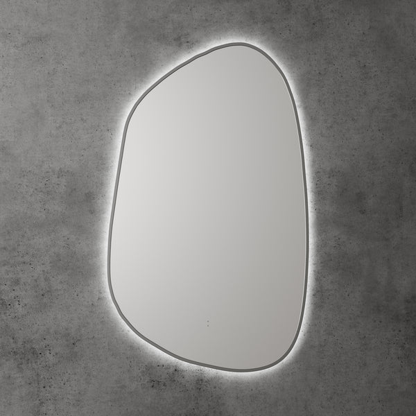 Aulic Tarcoola Asymmetric LED Mirror Gunmetal