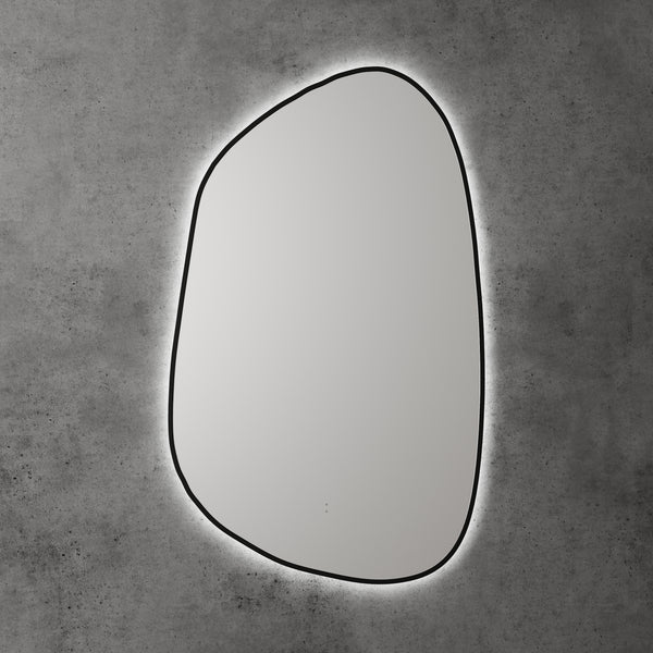 Aulic Tarcoola Asymmetric LED Mirror Matte Black