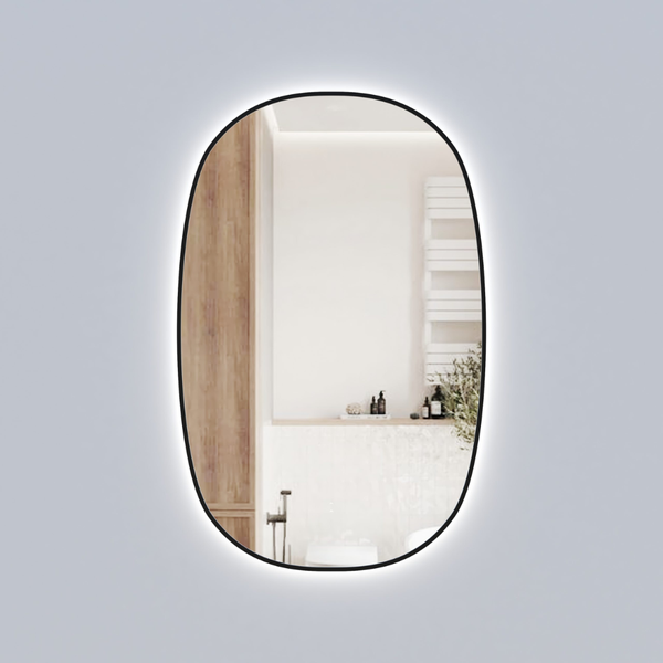 Aulic Valmont Vertical 580mm LED Mirror Matte Black