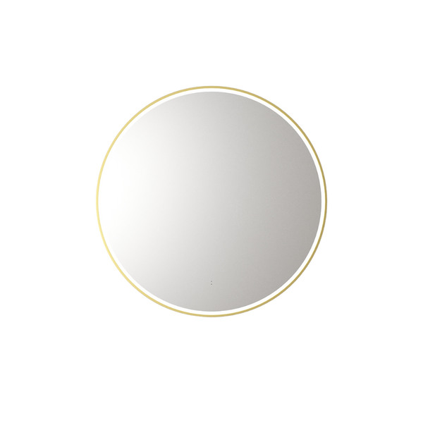 Aulic Windsor Round LED Mirror 700mm Brushed Gold
