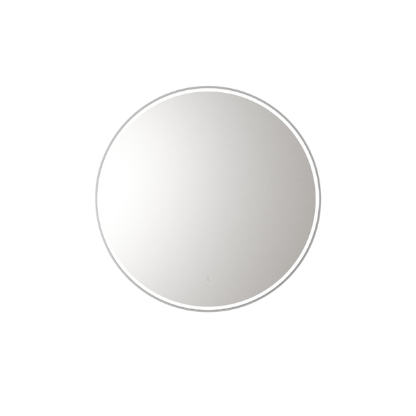 Aulic Windsor Round LED Mirror 700mm Brushed Nickel