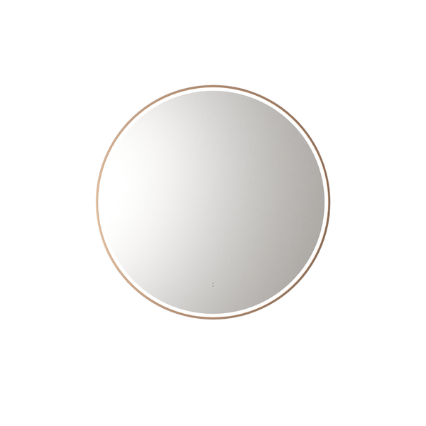 Aulic Windsor Round LED Mirror 700mm Brushed Bronze