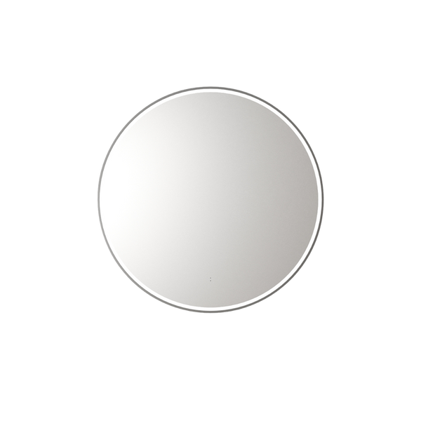 Aulic Windsor Round LED Mirror 700mm Gunmetal